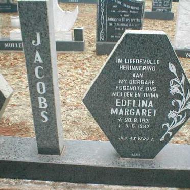 JACOBS Edelina Margaret 1921-1982