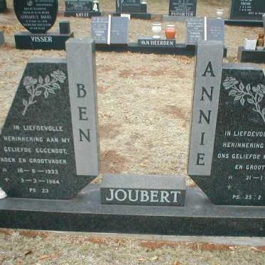 JOUBERT Ben 1933-1984 &amp; Annie 1933-