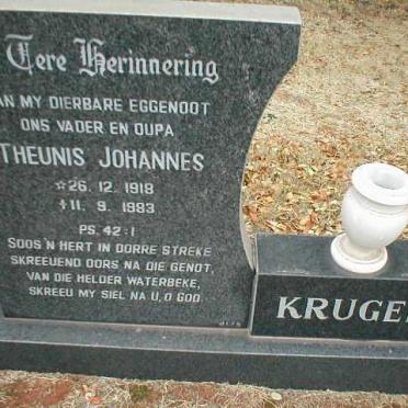 KRUGER Theuns Johannes 1918-1983