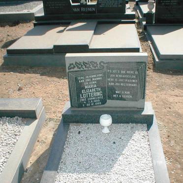 LOTTERING Maria Elizabeth geb. CORNELIUS 1909-1989