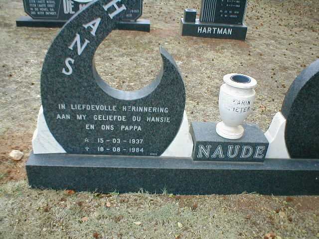 NAUDE Hans 1937-1984