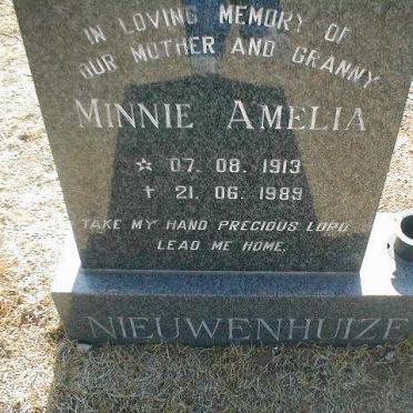 NIEUWENHUIZEN Minnie Amelia 1913-1989