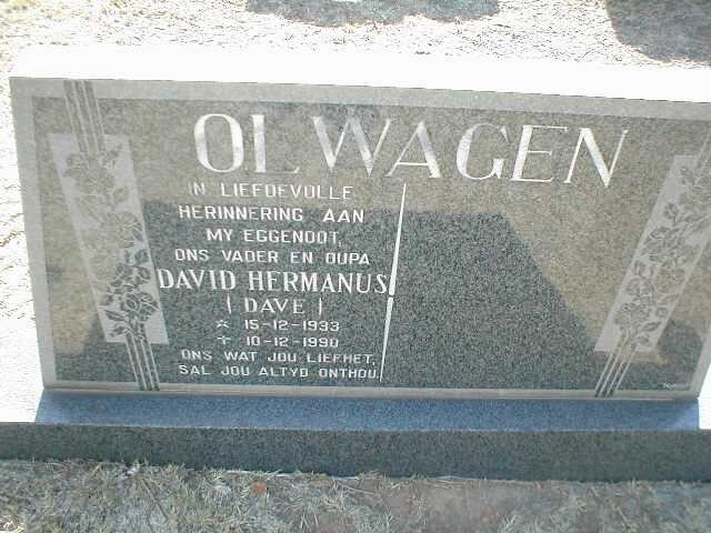OLWAGEN David Hermanus 1933-1990
