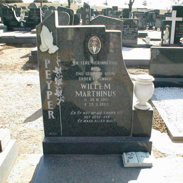 PEYPER Willem Marthinus 1961-1983