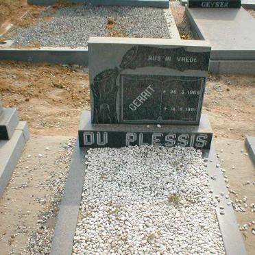 PLESSIS Gerrit, du 1966-1981