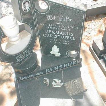 RENSBURG Hermanus Christoffel, Jansen van 1947-1985