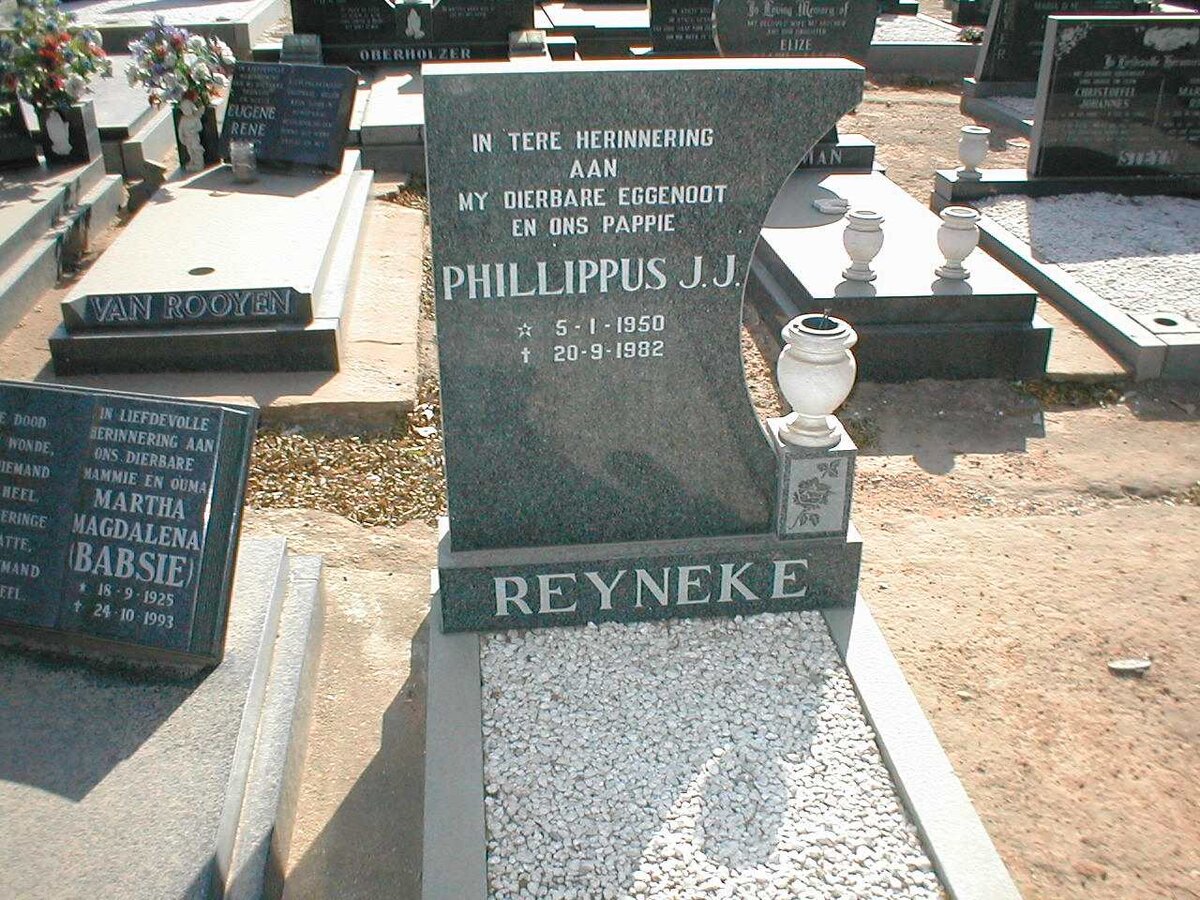 REYNEKE Phillipus J.J. 1950-1982