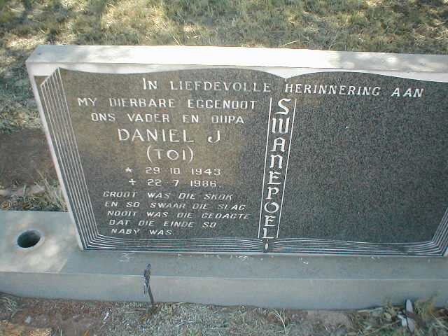 SWANEPOEL Daniel J. 1943-1986