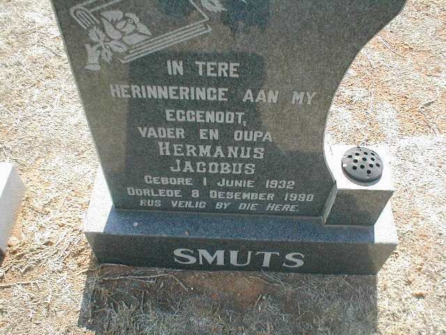 SMUTS Hermanus Jacobus 1932 - 1990