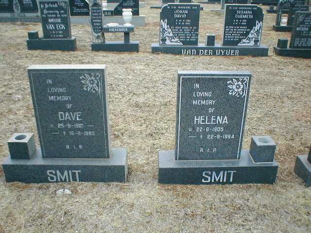 SMIT Dave 1910-1985 &amp; Helena 1905-1994