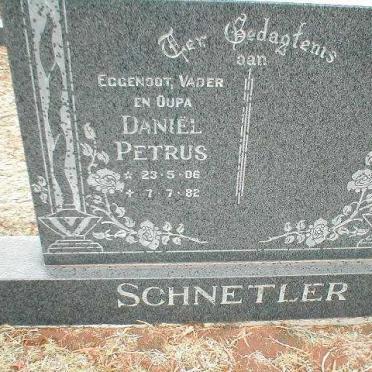 SCHNETLER Daniel Petrus 1906-1982