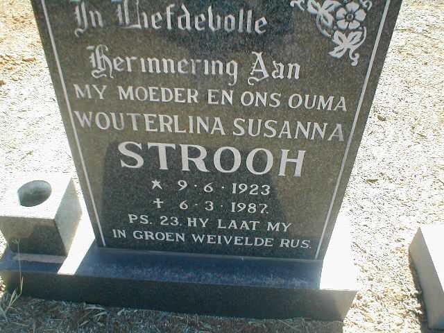 STROOH Wouterlina Susanna 1923-1987