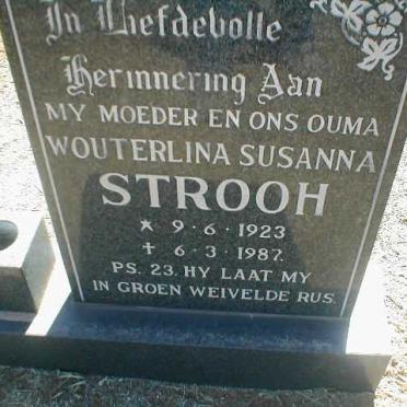 STROOH Wouterlina Susanna 1923-1987