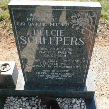 SCHEEPERS Dulcie 1932-1989