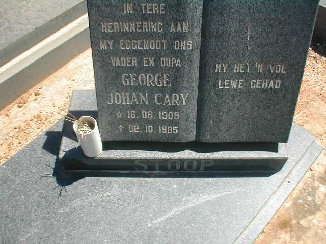 STOOP George John Cary 1909-1985