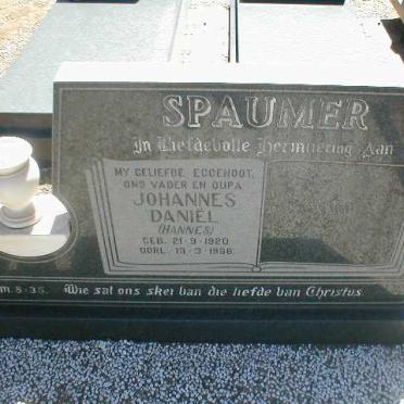 SPAUMER Johannes Daniël 1920-1986
