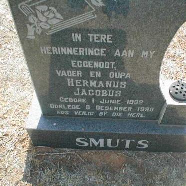SMUTS Hermanus Jacobus 1932 - 1990