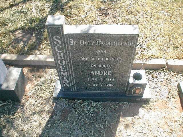 SCHOEMAN Andre 1965-1986