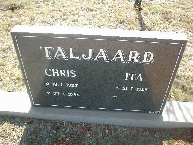 TALJAARD Chris 1927-1989 &amp; Ita 1928-