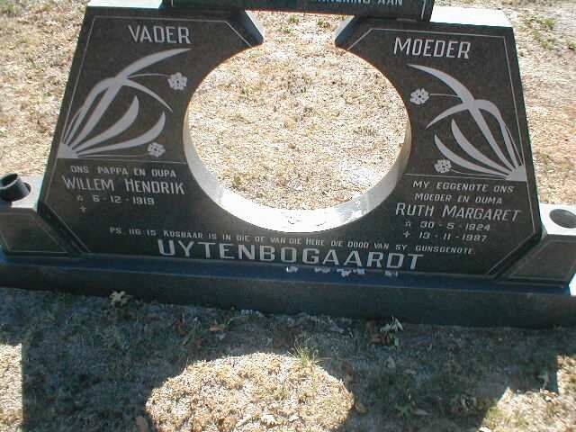 UYTENBOGAARDT Willem Hendrik 1919- &amp; Ruth Margaret 1924-1987