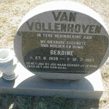 VOLLENHOVEN Berdine, van 1939-1987