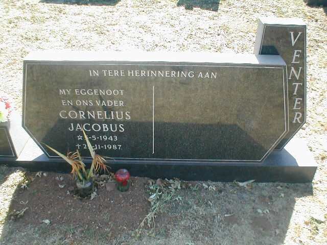VENTER Cornelius Jacobus 1943 - 1987