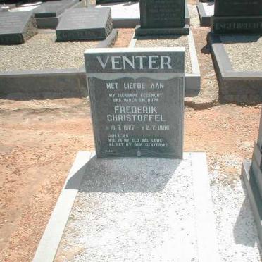 VENTER Frederik Christoffel 1927-1986