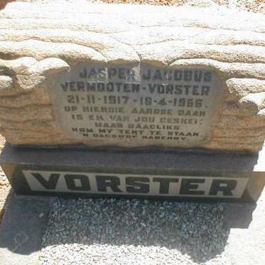 VORSTER Jasper Jakobus Vermooten 1917-1956