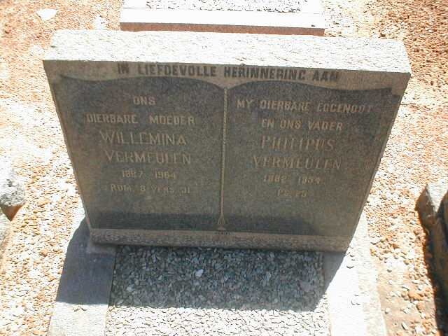 VERMEULEN Phillipus 1882-1954 &amp; Willemina 1887-1964