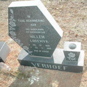 VERHOEF Willem Lodewyk 1910 - 1991