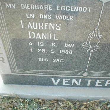 VENTER Laurens Daniel 1911 - 1988