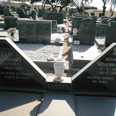 VISSER Izaac Johannes 1922-1982 &amp; Susara Susanna M. 1925-1992