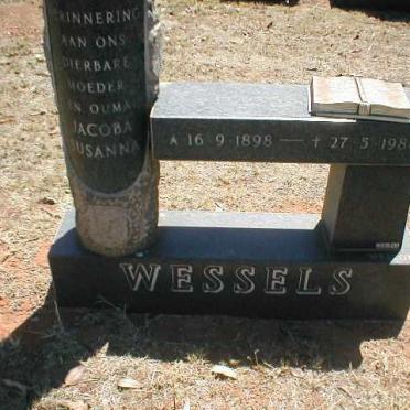WESSELS Jacoba Susanna 1898-1986