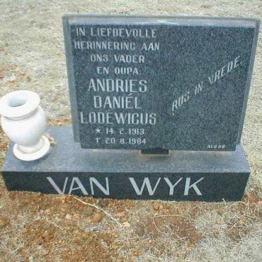 WYK Andries Daniel Lodewicus, van 1913-1984