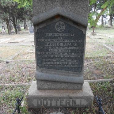 DOTTERILL Harold Frank -1932 &amp; Mina -1973 :: ? -1916