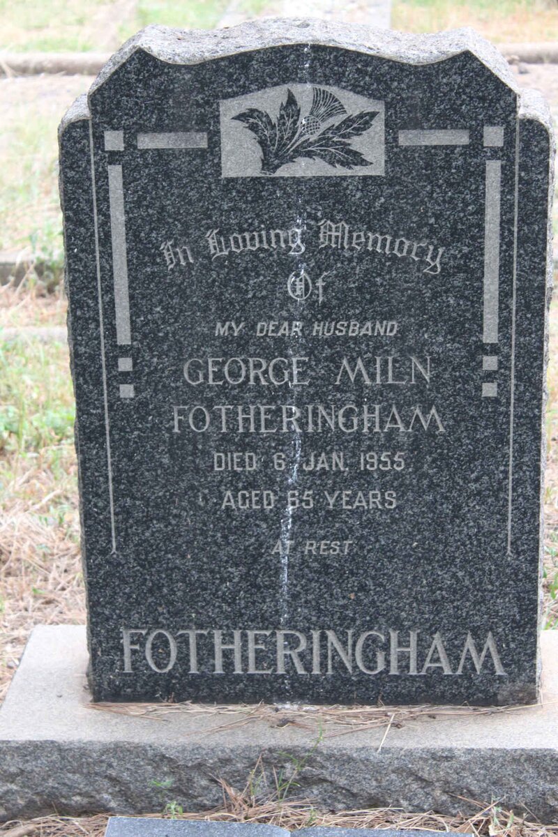 FOTHERINGHAM George Miln -1955