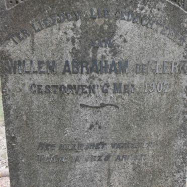 KLERK Willem Abraham, de -1907 