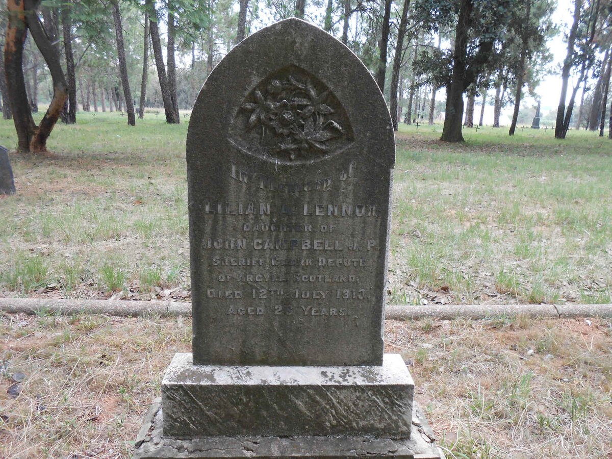 LENNOX Lilian A. -1913