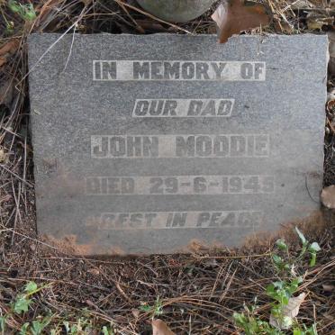 MOODIE John -1945 &amp; Ellen G. -1931 