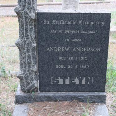 STEYN Andrew Anderson 1917-1957