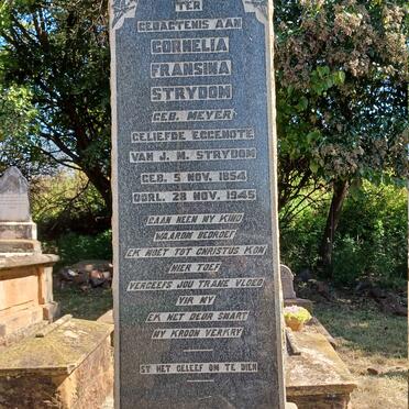 STRYDOM Cornelia Fransina nee MEYER 1854-1945