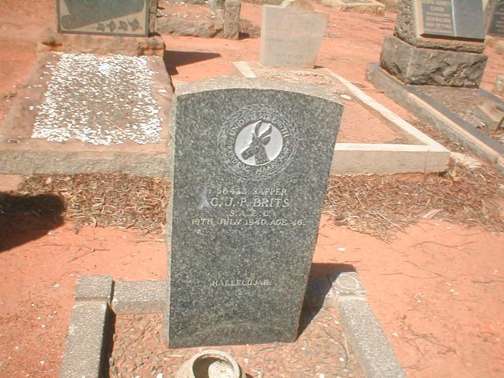 BRITZ G.J.P. 1894-1940