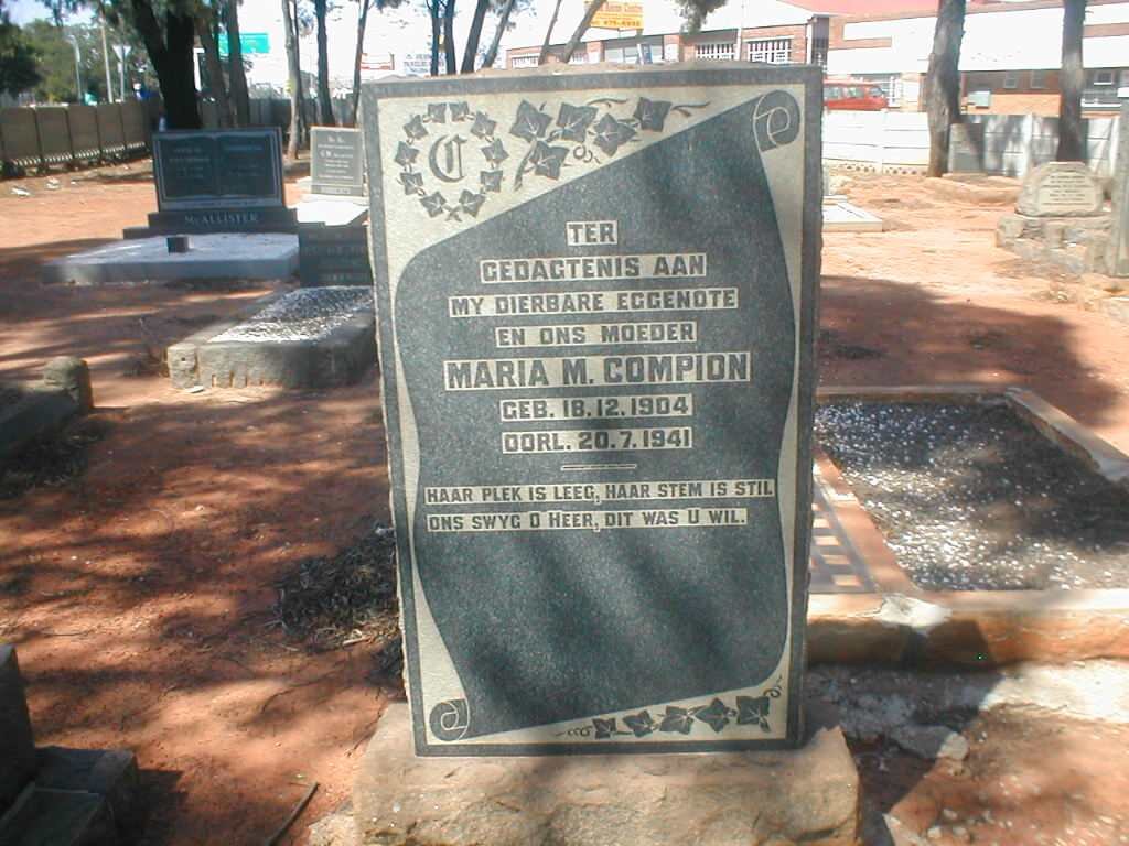COMPION Maria M. 1904-1941