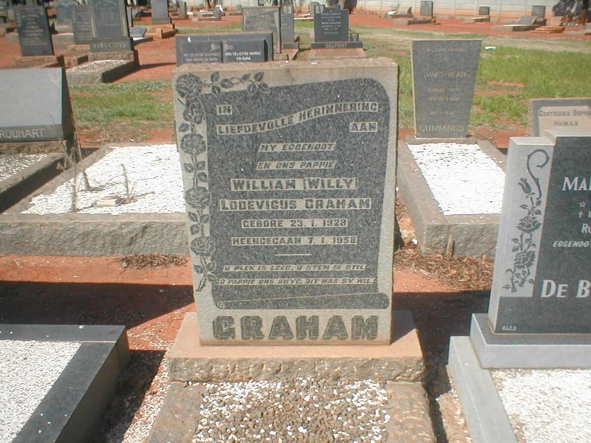 GRAHAM William Lodevicus 1928-1958