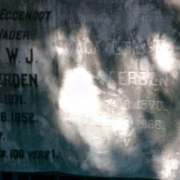 HEERDEN W.J., van 1871-1952 &amp; Margaretha 1870-1968