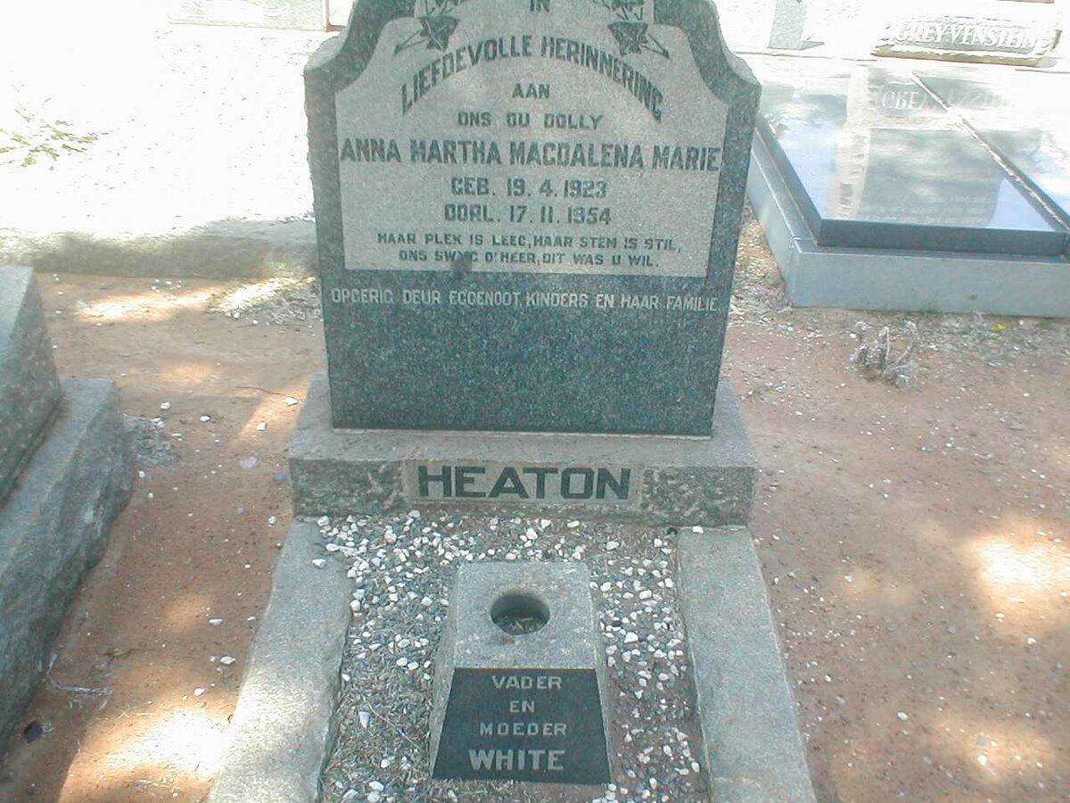 HEATON Anna Martha Magdalena Marie 1923-1954