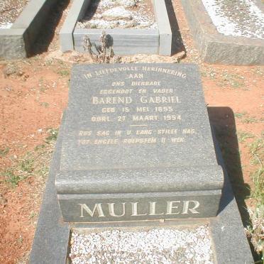 MULLER Barend G. 1895-1954
