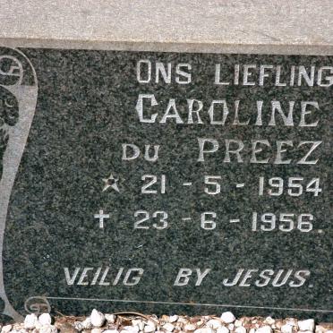 PREEZ Caroline, du 1954-1956