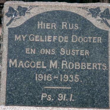 ROBBERTS Maggel M. 1916-1935