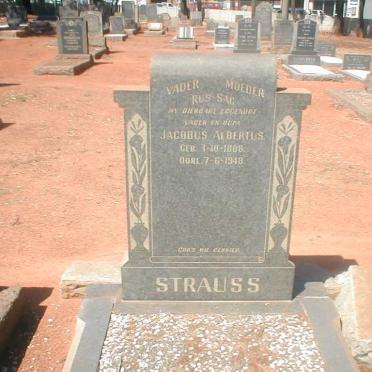 STRAUSS Jacobus Albertus 1888-1948